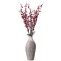 Uniquewise Peach Artificial Cherry Blossom Branch Stem for Home Decoration, Wedding Craft, and Floor Vase, Red QI004414.RD